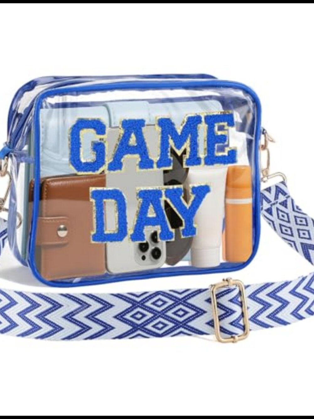 Clear Stadium Approved Crossbody Bag PVC Game Day Purse